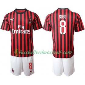 Fußballtrikots AC Mailand SUSO 8 Kinder 2019-2020 Kurzarm Heimtrikotsatz kaufen